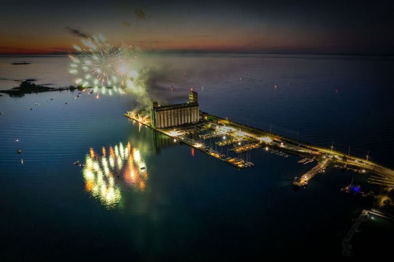 Canada Day Fireworks in Collingwood Harbour