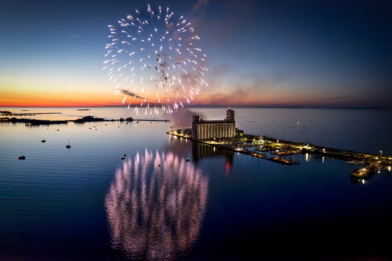 Canada Day Fireworks in Collingwood Harbour